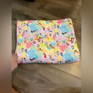 RARE Bamboo Bliss Jumbo Disney Princess Big Girl Bed Quilt Blanket Approx 80x65
